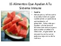 15 Alimentos Que Ayudan a Tu Sistema Imnune