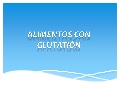 Alimentos con glutatión